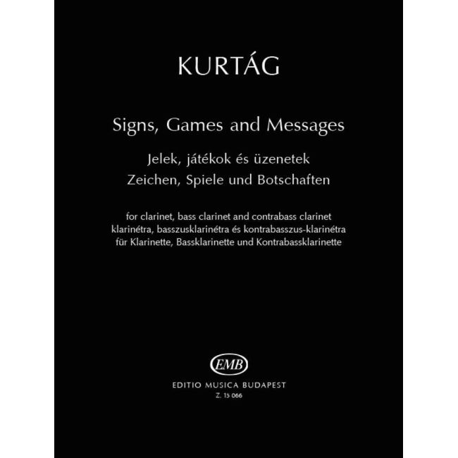 Kurtág, György - Signs, Games and Messages (clarinet)