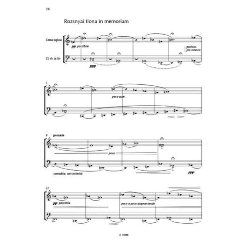 Kurtág, György - Signs, Games and Messages (clarinet)