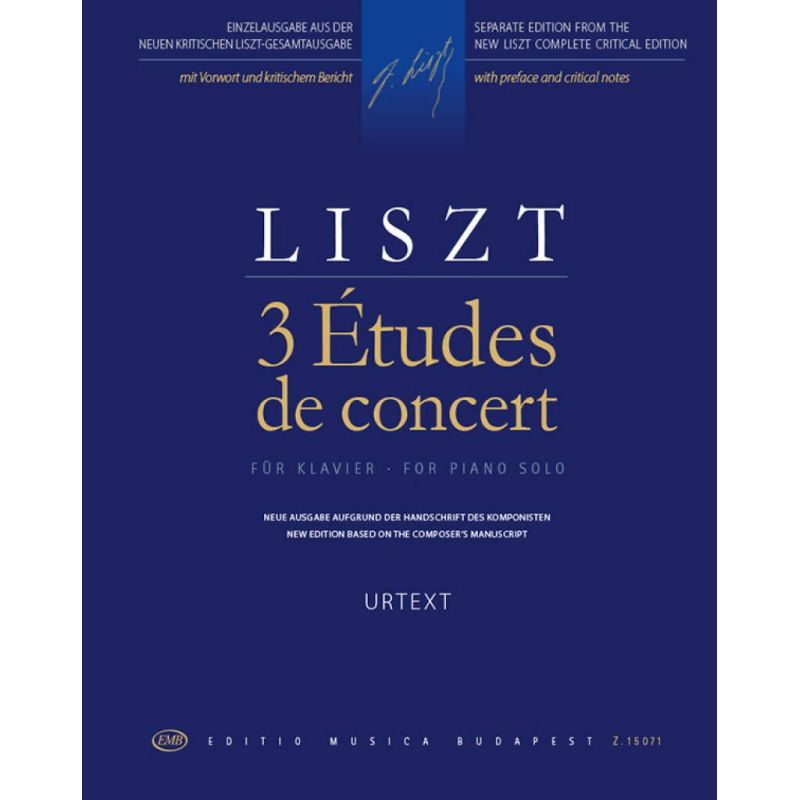 Liszt, Franz - 3 Etudes de Concert (piano)