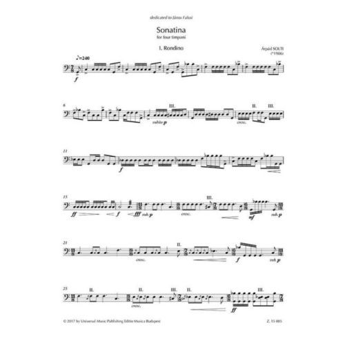 Solti, Arpád - Sonatina