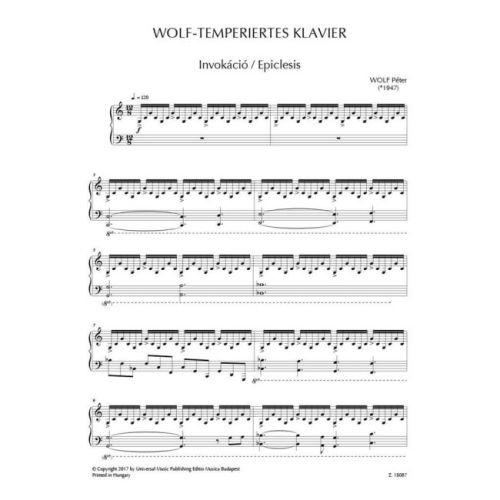 Wolf, P.E - Wolf-temperiertes Klavier (piano)