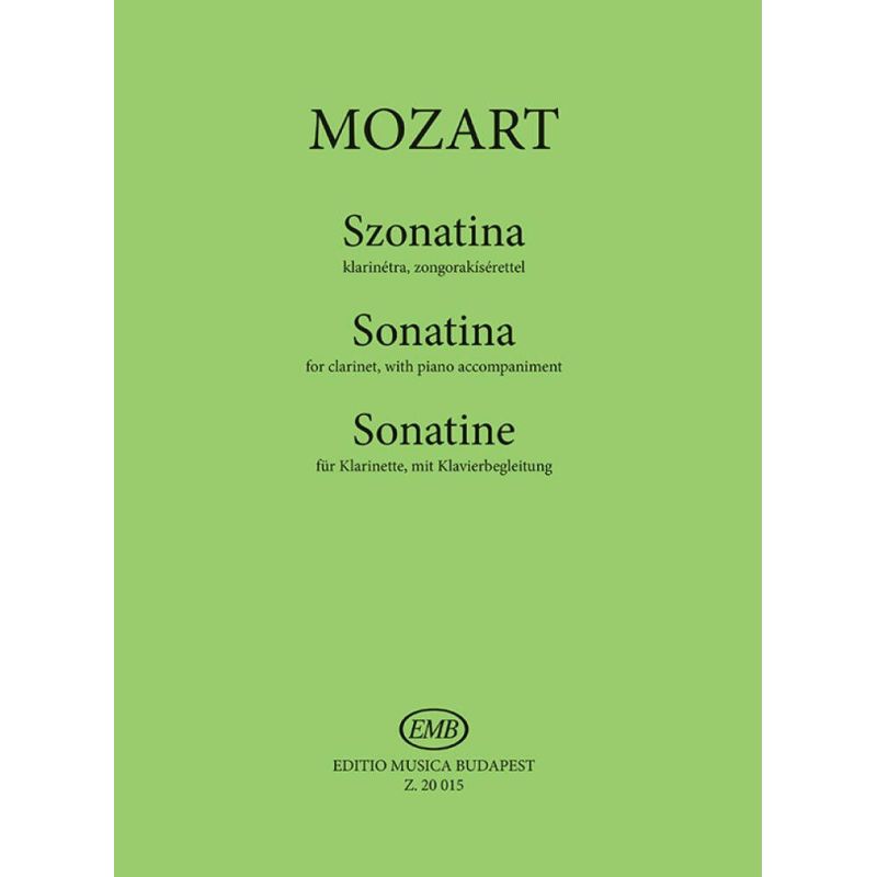 Mozart, Wolfgang Amadeus - Sonatina for clarinet