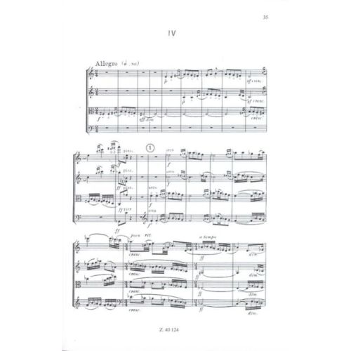 Kodály, Zoltán - String Quartet No. 1
