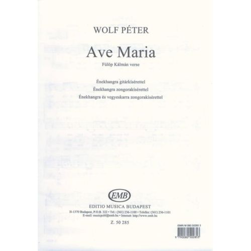 Wolf, Péter - Ave Maria