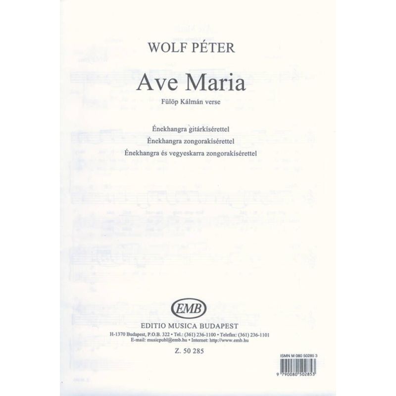 Wolf, Péter - Ave Maria
