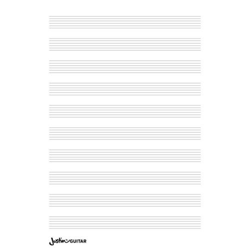 Justinguitar.Com Manuscript Pad No1