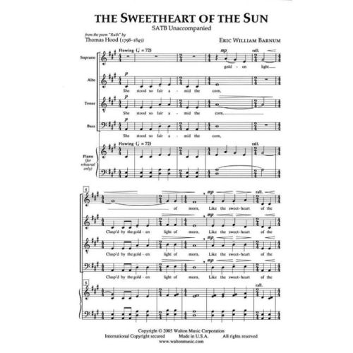 Barnum, Eric William - The Sweetheart of the Sun