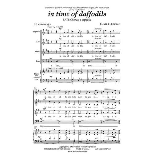 Dickau, David - In time of Daffodils