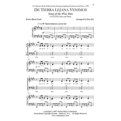 Traditional - De Tierra Lejana Venimos