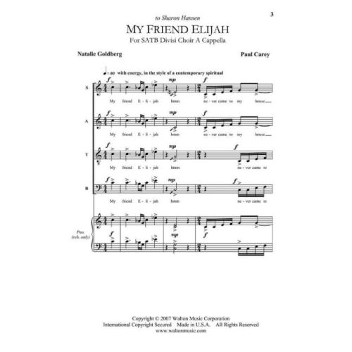 Carey, Paul - My Friend Elijah