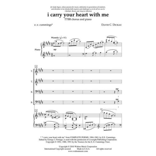 Dickau & Cummings - i carry your heart with me