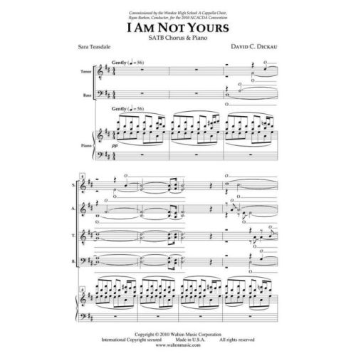 Dickau, David - I Am Not Yours