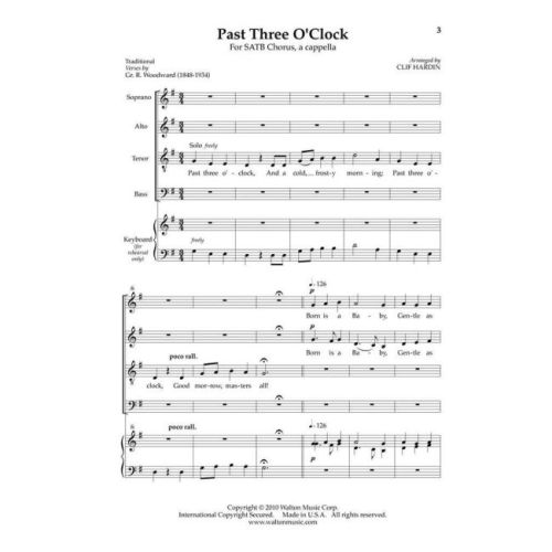 Traditional - Past Three O'Clock