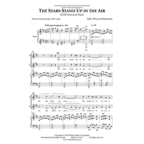 Barnum, Eric William - The Stars Stand Up in the Air