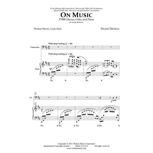 Dickau, David - On Music