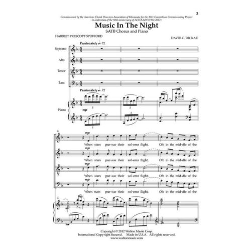 Dickau, David - Music In The Night