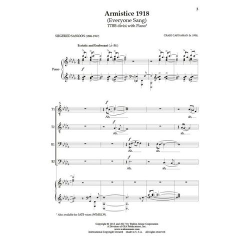 Carnahan & Sassoon - Armistice 1918