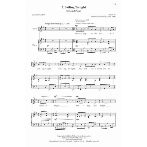 Brinsmead, Daniel - Five Sea Songs