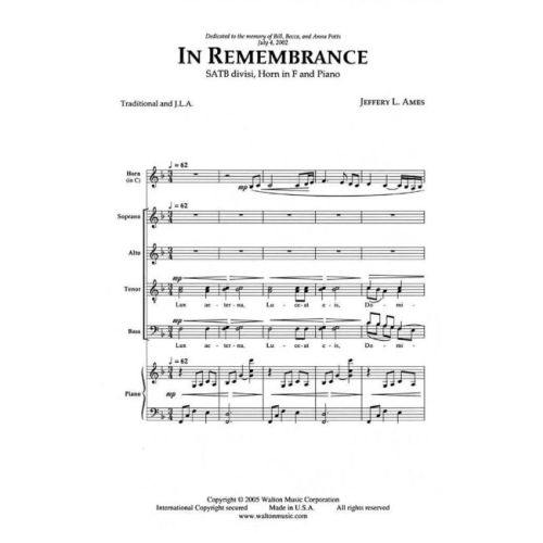 Ames, Jeffery L. - In Remembrance