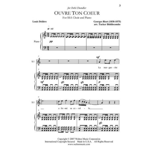 Bizet, Georges - Ouvre Ton Coeur