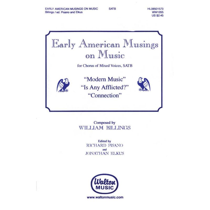 Billings, William - Early American Musings on Music