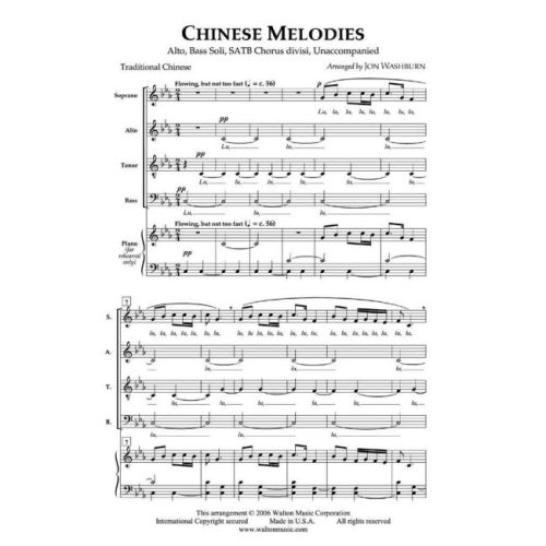 Chinese Melodies: Two Songs on Love and Nature