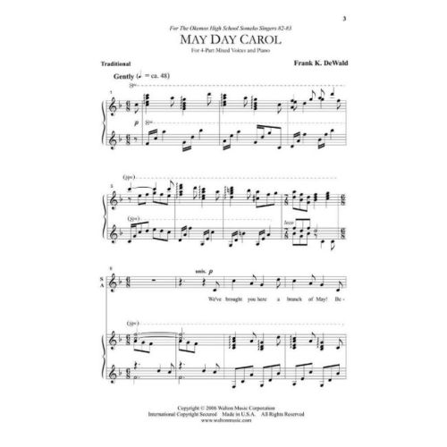 DeWald, Frank K. - May Day Carol
