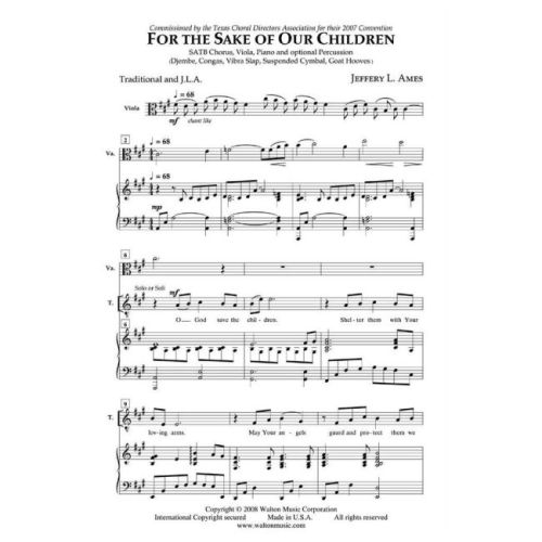 Ames, Jeffery L. - For the Sake of Our Children