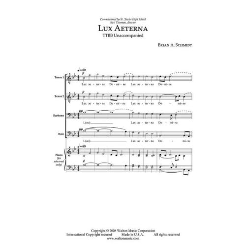 Schmidt, Brian A. - Lux Aeterna