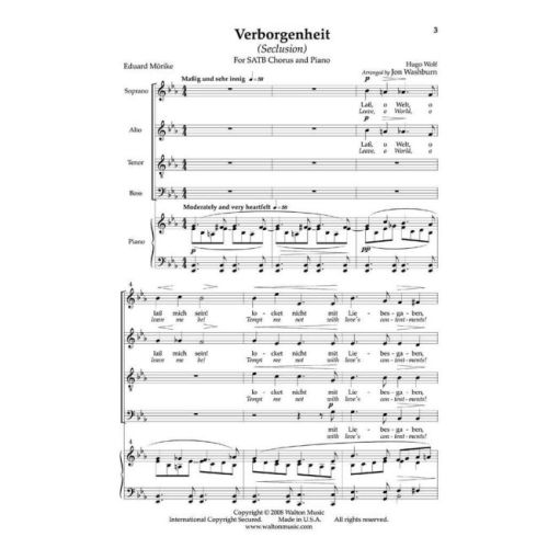 Wolf, Hugo - Verborgenheit