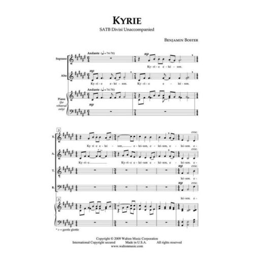 Boster, Benjamin - Kyrie