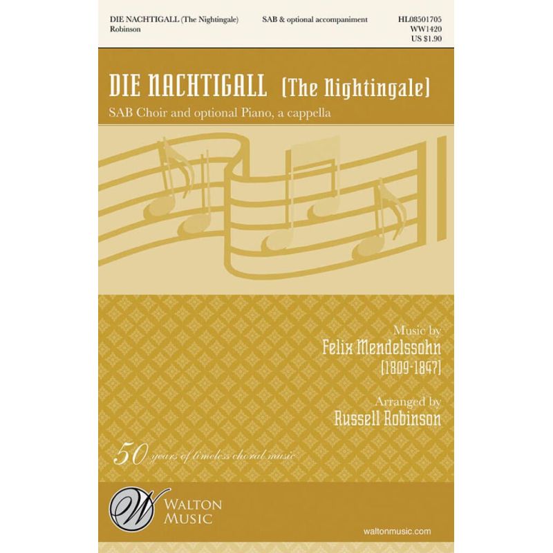 Bartholdy, Felix Mendelssohn - Die Nachtigall