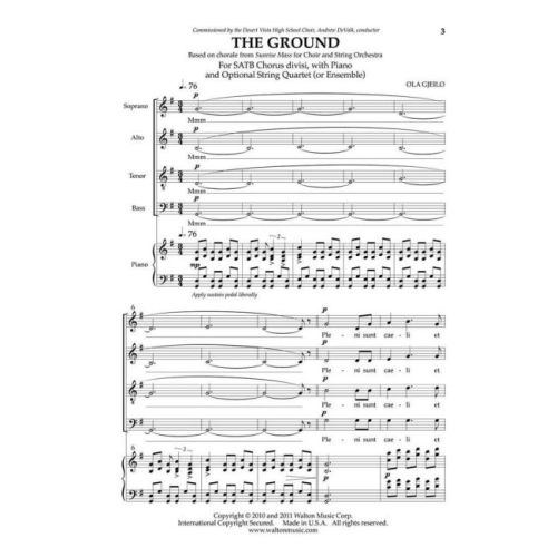Gjeilo, Ola - The Ground (from SUNRISE MASS)