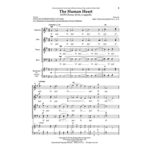 Barnum, Eric William - The Human Heart