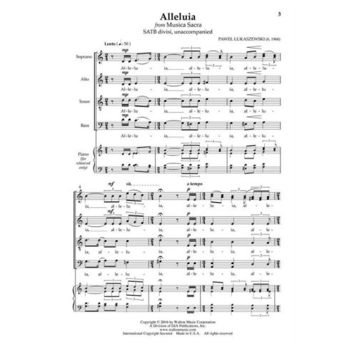 Łukaszewski, Paweł - Alleluia