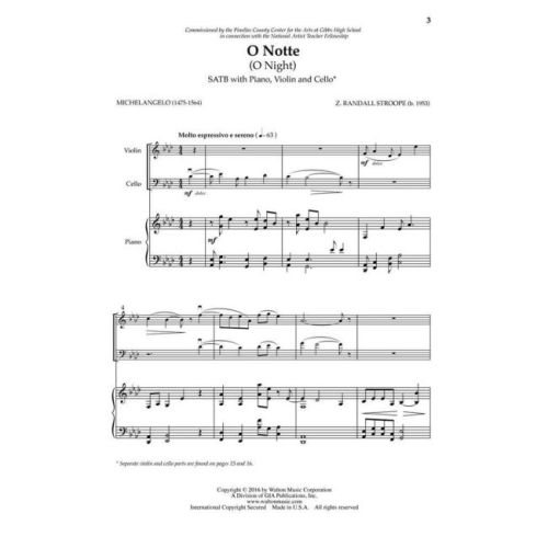 Stroope, Z. Randall - O Notte