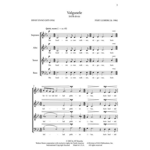 Uusberg, Pärt - Valgusele (To Light)