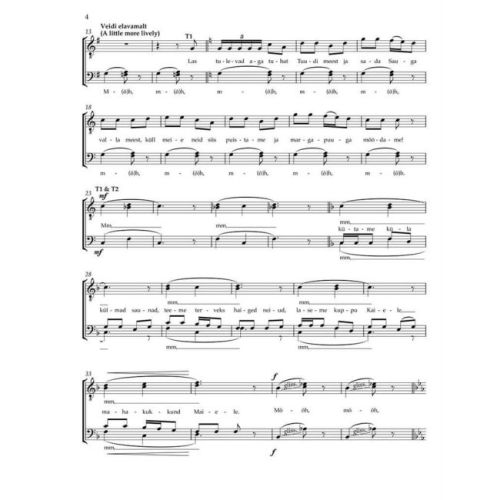 Tormis, Veljo - Meestelaulud (Men's Songs)