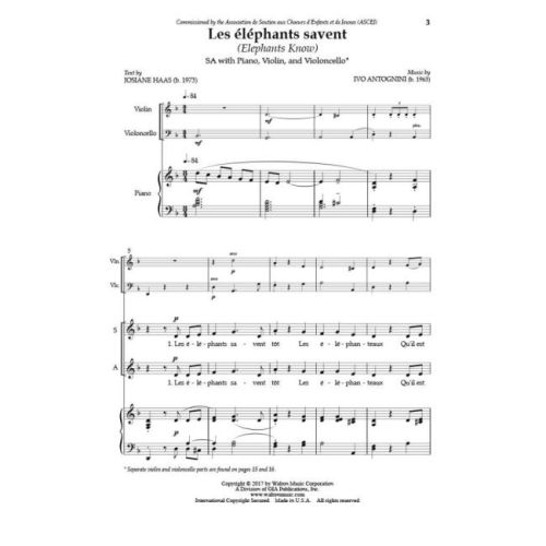 Antognini & Haas - Les Elephants Savent