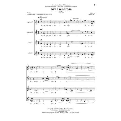Gjeilo, Ola - Ave Generosa
