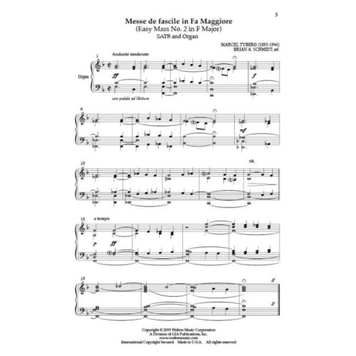 Tyberg, Marcel - Mass in F Major