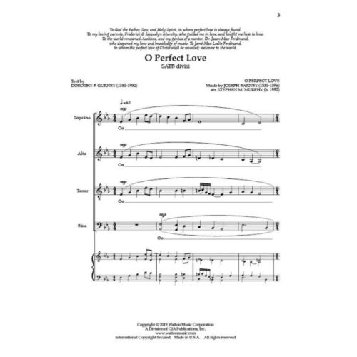 Barnby, Joseph - O Perfect Love
