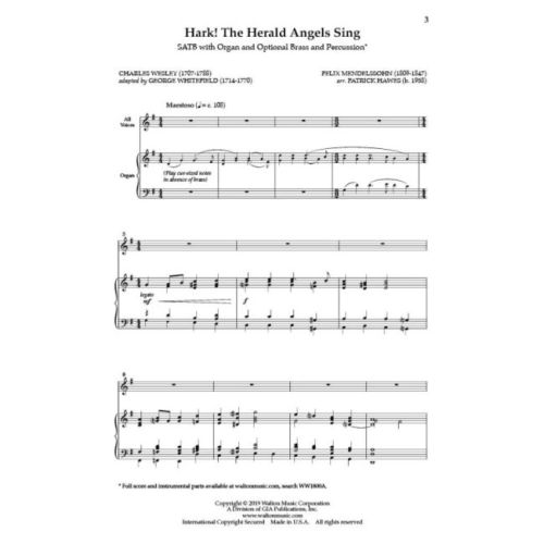 Bartholdy, Felix Mendelssohn - Hark! The Herald Angels Sing