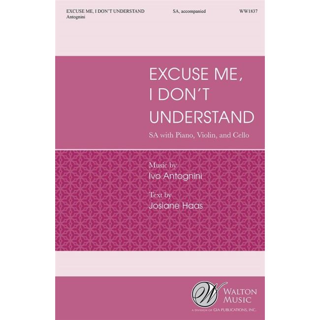 Antognini, Ivo - Excuse Me, I Don't Understand