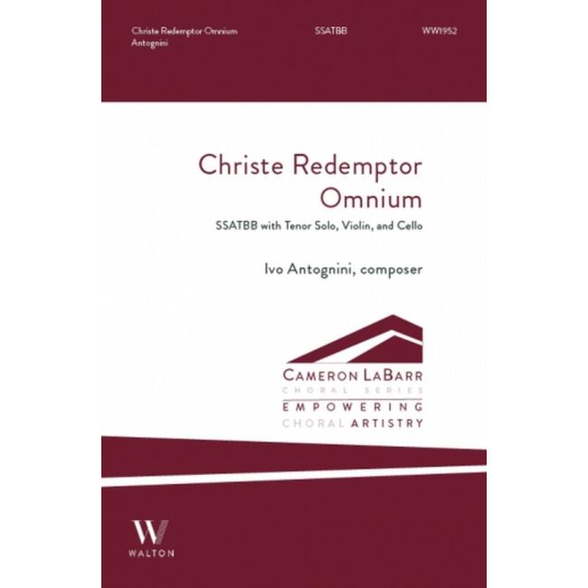 Antognini, Ivo - Christe, Redemptor Omnium