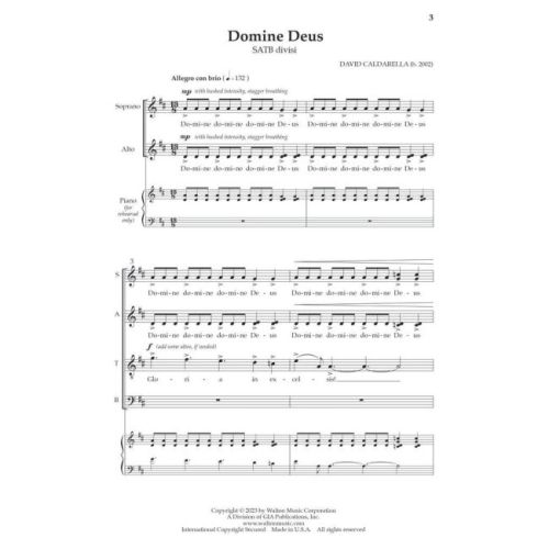 Caldarella, David - Domine Deus