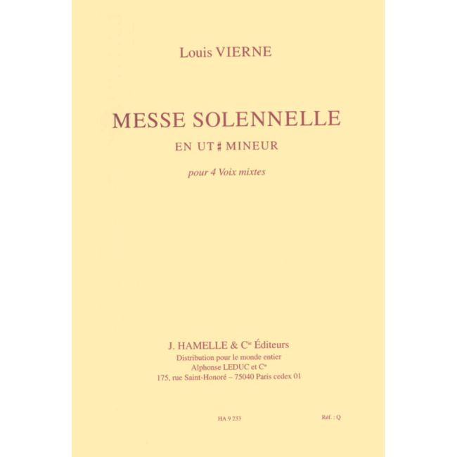 Vierne, Louis - Messe Solennelle Ut Opus 16