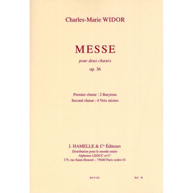 Widor, Charles-Marie - Mass, Op. 36