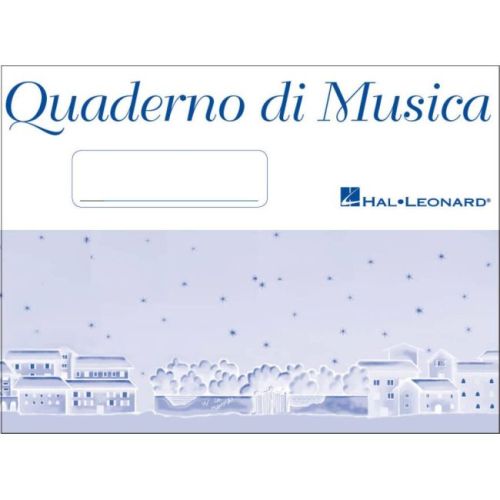 Quaderno di musica blu carta avorio