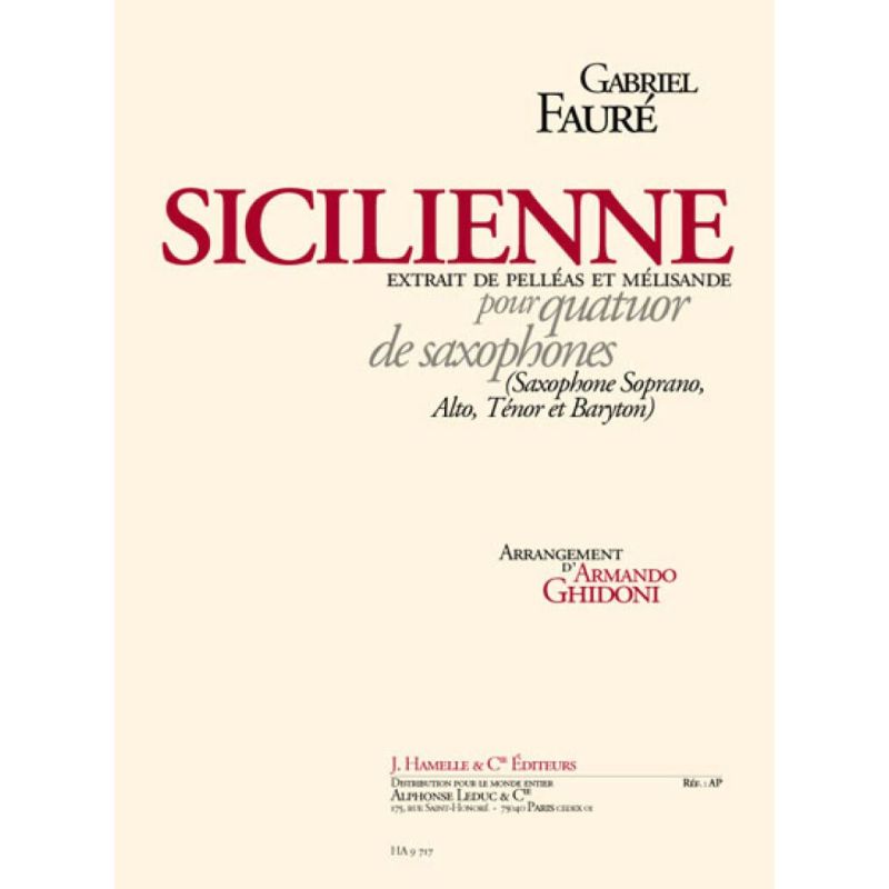 Fauré, Gabriel - Sicilienne Op.78